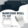 Barcode Label 32mmX19mm 3UP