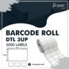 DTL Barcode Label 32x25mm 3up
