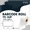 Barcode Label 50mmX25mm (2/1) 2UP
