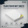 Plain Sticker Matt Sheets | Transparent Matte Sticker Paper