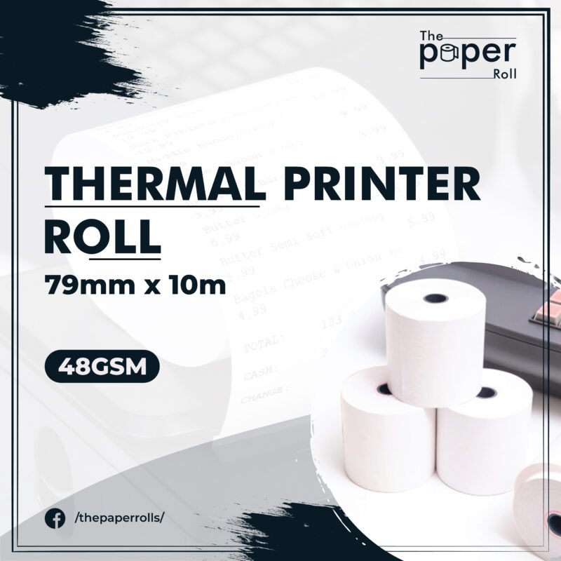Thermal Printer Roll 79mm X 10m