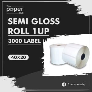 Semi Gloss 40x20 3000 Label / Roll 1 Up