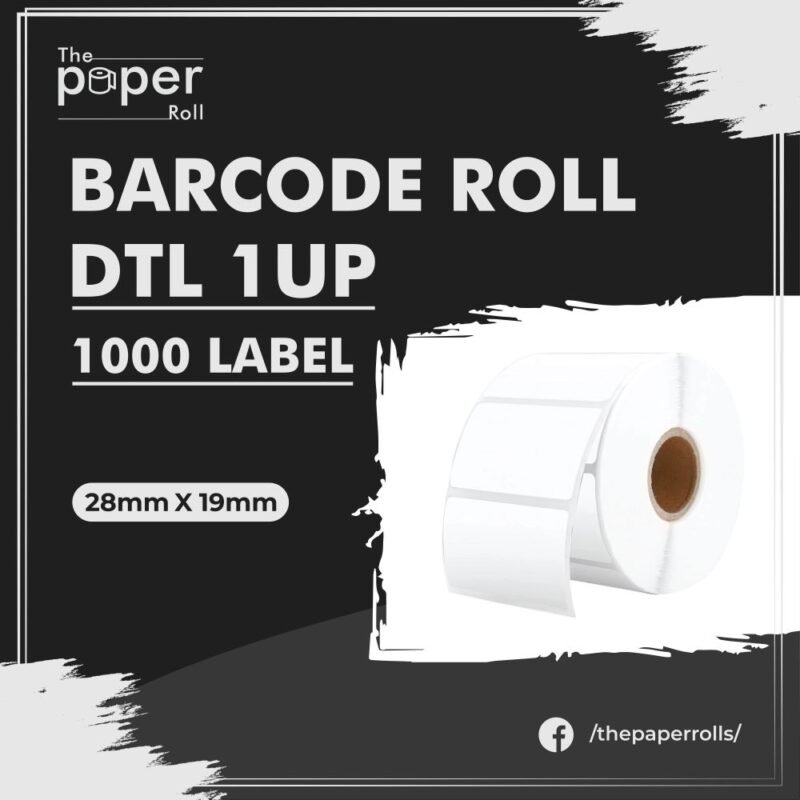 DTL Barcode Labels 28mmX19mm 1up 1000 Labels