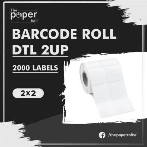 DTL Barcode Label 2X2 2Up 2000 Labels