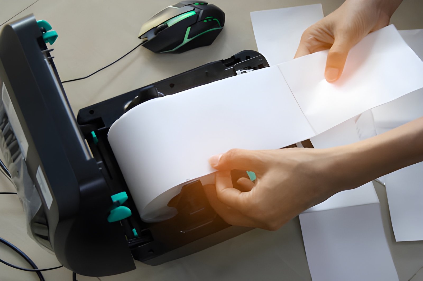 Thermal Printer Roll Guide