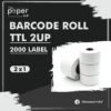TTL Barcode Label 2X1 2Up 2000 stickers