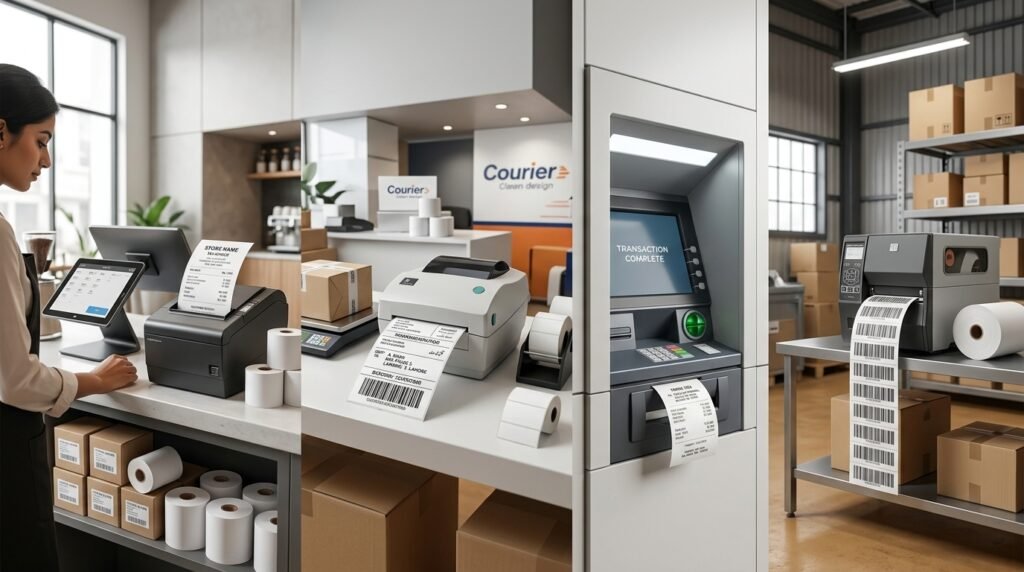 Learn the uses of thermal paper rolls for POS, ATMs, warehouses, schools, and courier services to keep business operations running smoothly.