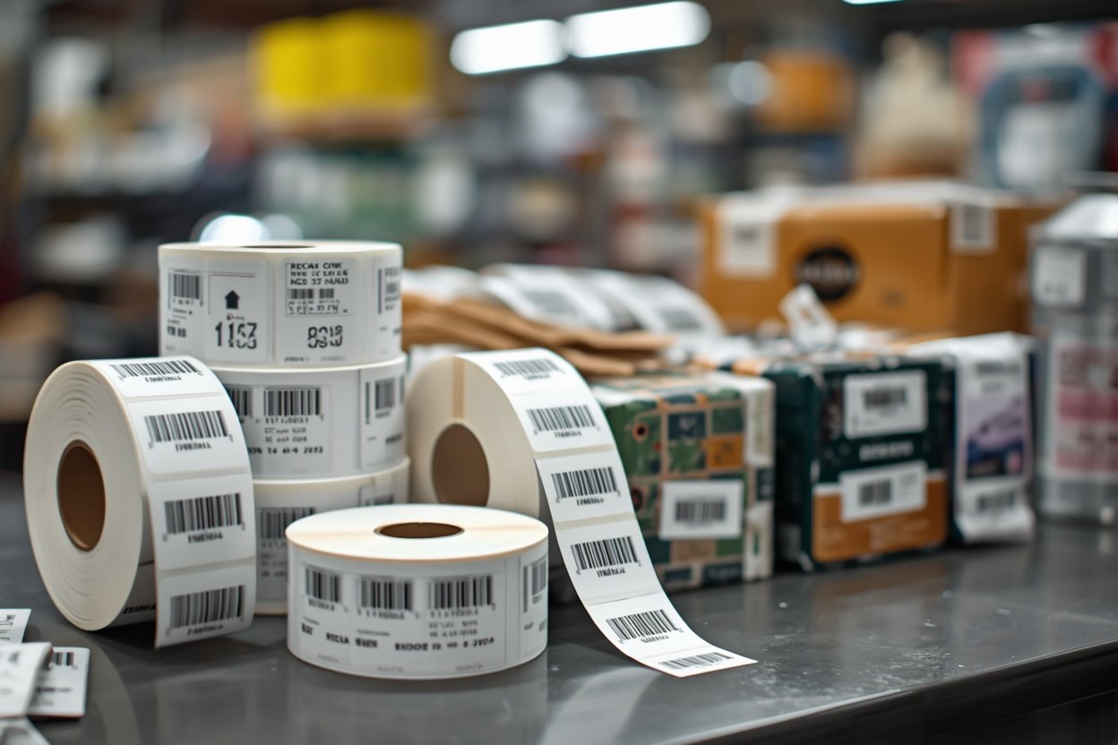 Barcode Labels Stickers Roll for Retail Checkout Speed