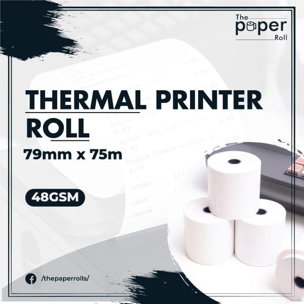 Thermal Printer Roll 79mm X 75m