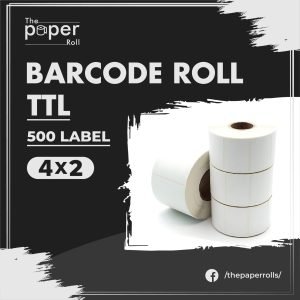 TTL Barcode Label 4x2 inch 500 Labels Barcode Sticker 4x2