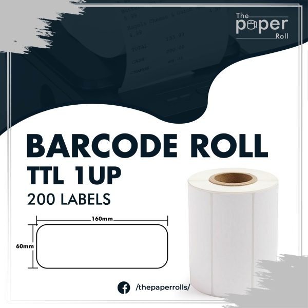 Barcode Label 160mmX60mm 1up 200L