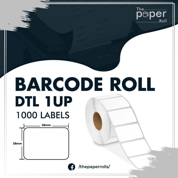 Barcode Label 38mmX28mm 1UP 1000L.DTL