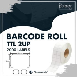 Barcode Label 38mmX28mm 2UP