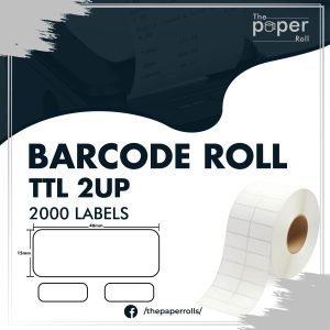 Barcode Label 40mmX15mm 2UP