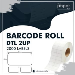 Barcode Label 50mmX25mm 2UP 2000L.DTL-01