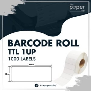 Barcode Label 85mmX32mm 1up 1000L