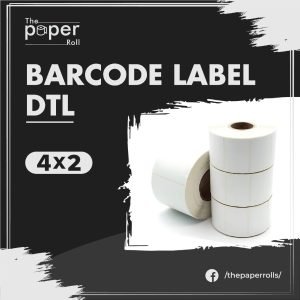 DTL Barcode Label 4x2 inch Order Barcode Printing Sticker