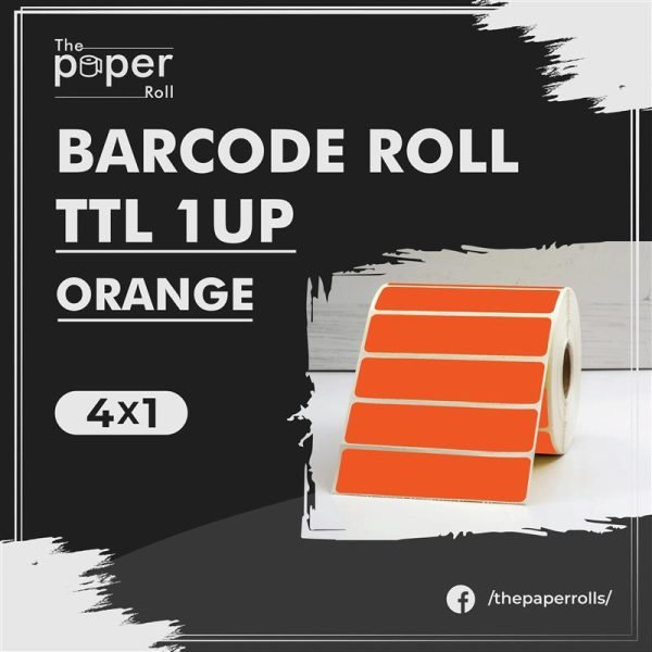 Barcode Label TTL 4X1 Orange