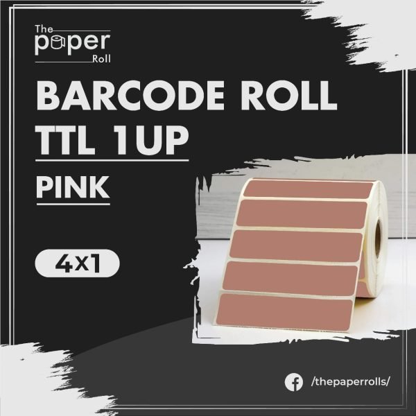Barcode Label Ttl 4x1 Pink