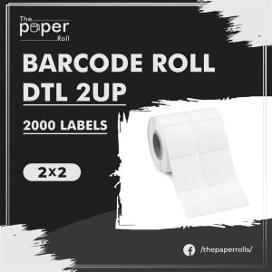 DTL Barcode Label 2X2 2Up 2000 Labels