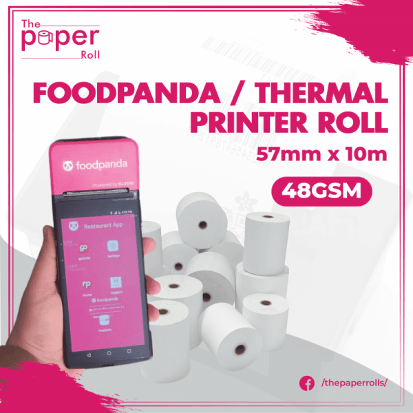 Foodpanda Roll 57mm X 10m Receipt Paper Roll 57mm X 10m