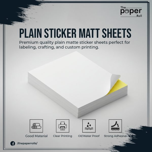 Plain Sticker Matt Sheets