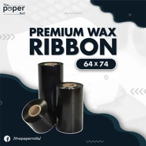 Ribbon Premium Wax 64mm X 74m