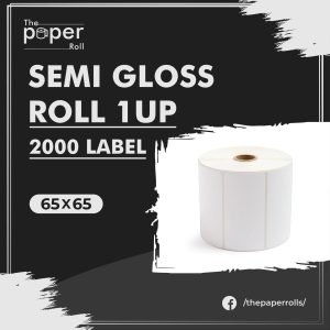 Semi Gloss 65×65 2000 Label Roll 1 Up
