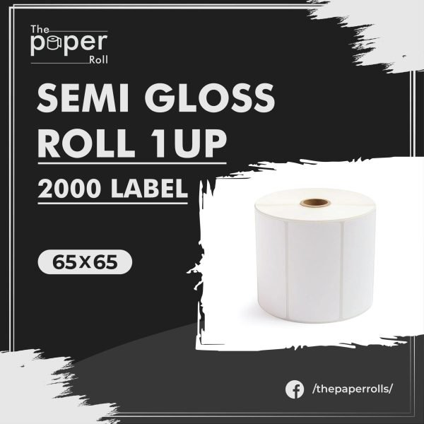Semi Gloss 65×65 2000 Label Roll 1 Up