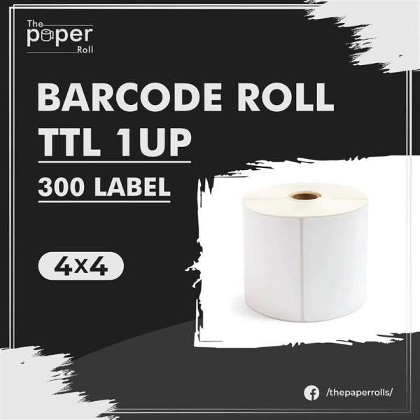 TTL Barcode Label 4x4 Inch 300 Labels