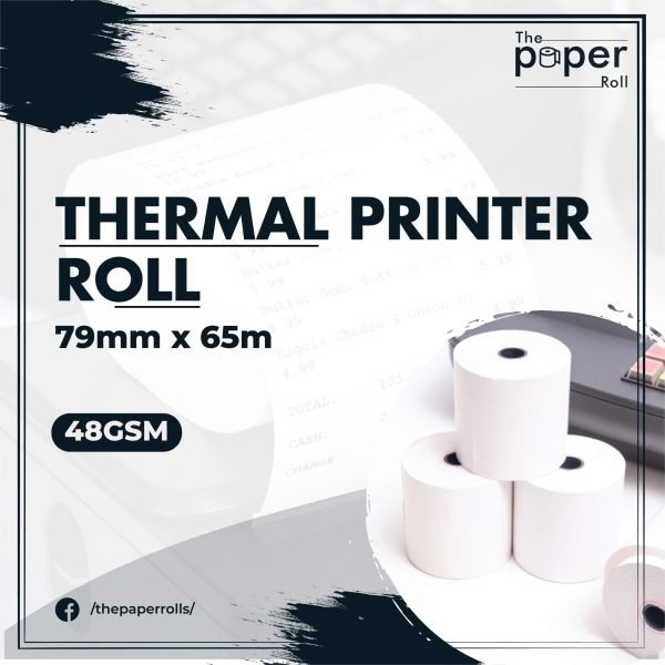 79mm x 65m Thermal Printer Roll