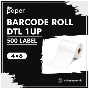 Semi gloss Barcode Label