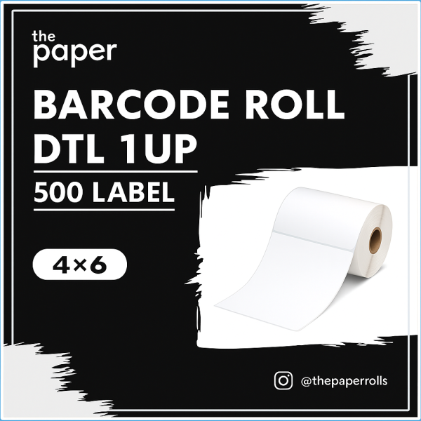 Semi gloss Barcode Label